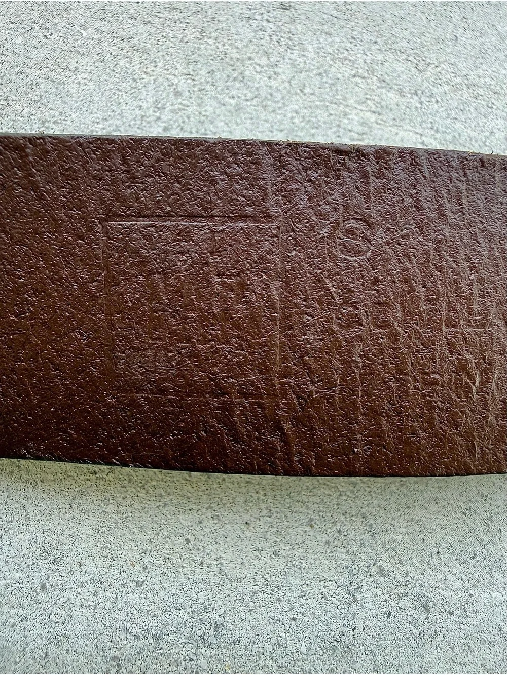 GAP Leather Women’s Classic Boho Contour Belt Brown Brass Buckle Size S/M